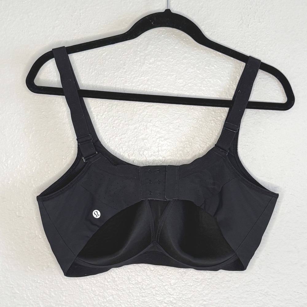 Lululemon Small 32/34‎ Run Times Sports Bra Black High Impact Gym Running Train